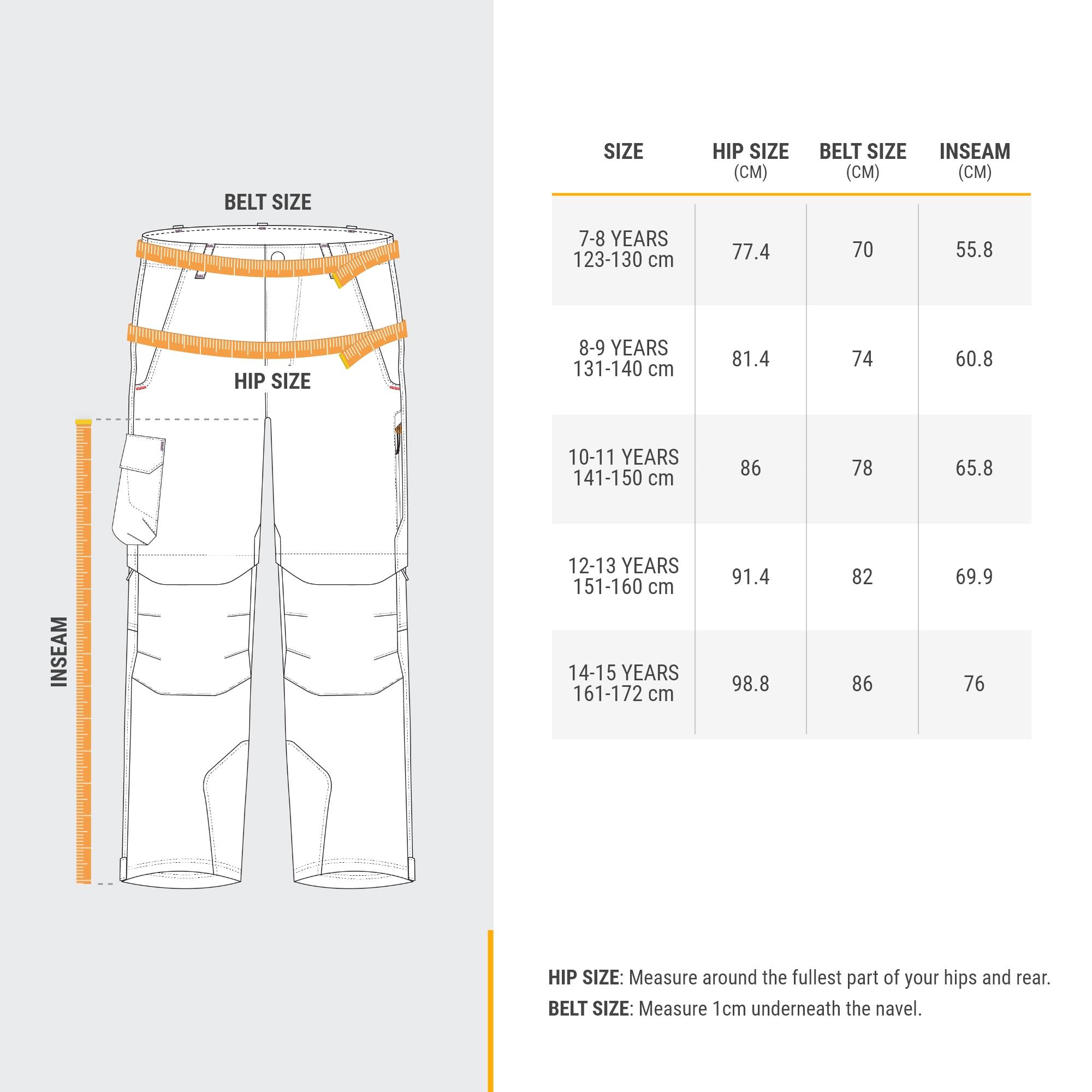 Quechua Kids’ MH500 Convertible Hiking Pants - Ages 7-15 - Image 9
