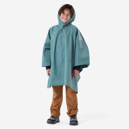 Quechua Kids’ MH100 Hiking Rain Poncho – Ages 7–15