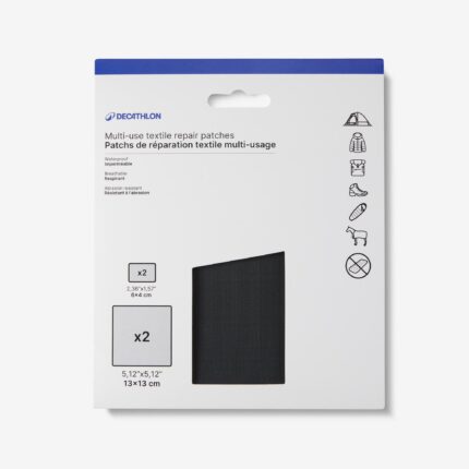 Decathlon Multi-purpose fabric repair patches black